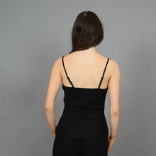 Load image into Gallery viewer, Layla Linen Blend Shoulder Strap Top - Black
