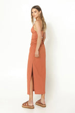 Load image into Gallery viewer, Marlow Midi Dress-Rust
