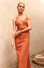 Load image into Gallery viewer, Marlow Midi Dress-Rust
