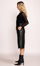 Load image into Gallery viewer, Payton Vegan Leather Skirt - Black
